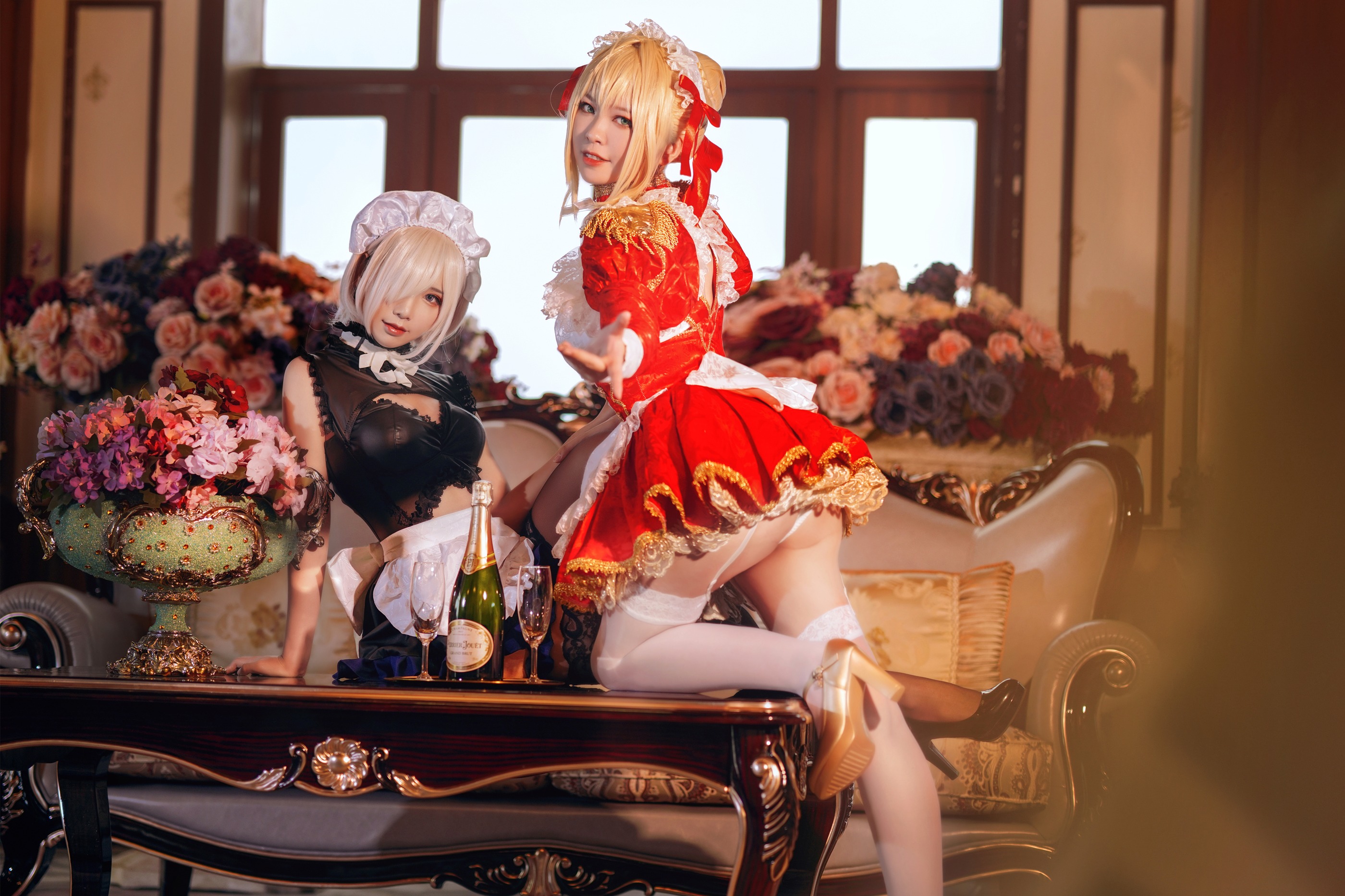 图片[1]-面饼仙儿 – NO.071 Coser面饼仙儿 Claudius x Kyrielight Maid – 半半子X面饼仙儿 [21P]-XikXak